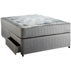 Silentnight Ortho Miracoil Mattress and Divan Storage Bed and Mattress Set, Double